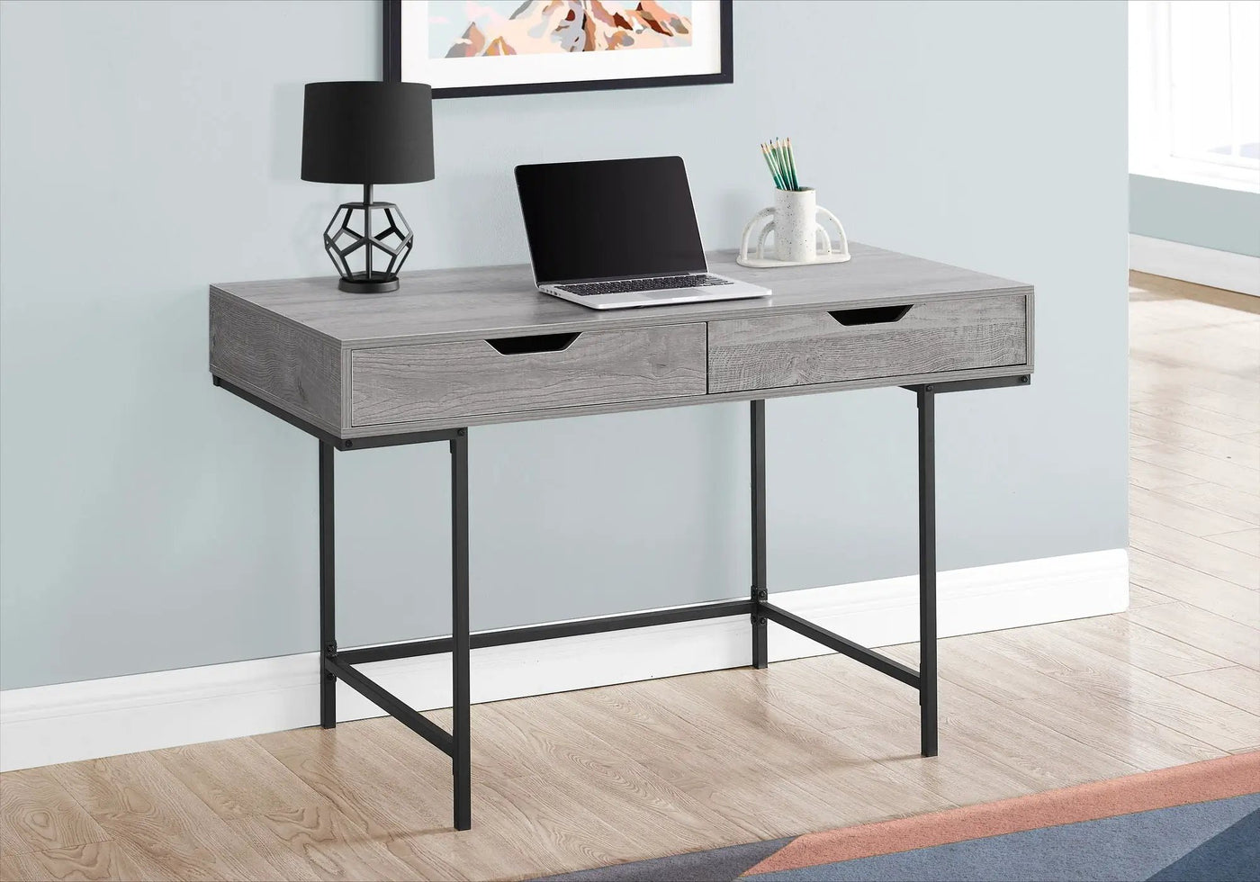 Computer Desk For Home Office, Laptop, Storage Drawers, Contemporary & Modern by Unique Piece Furniture