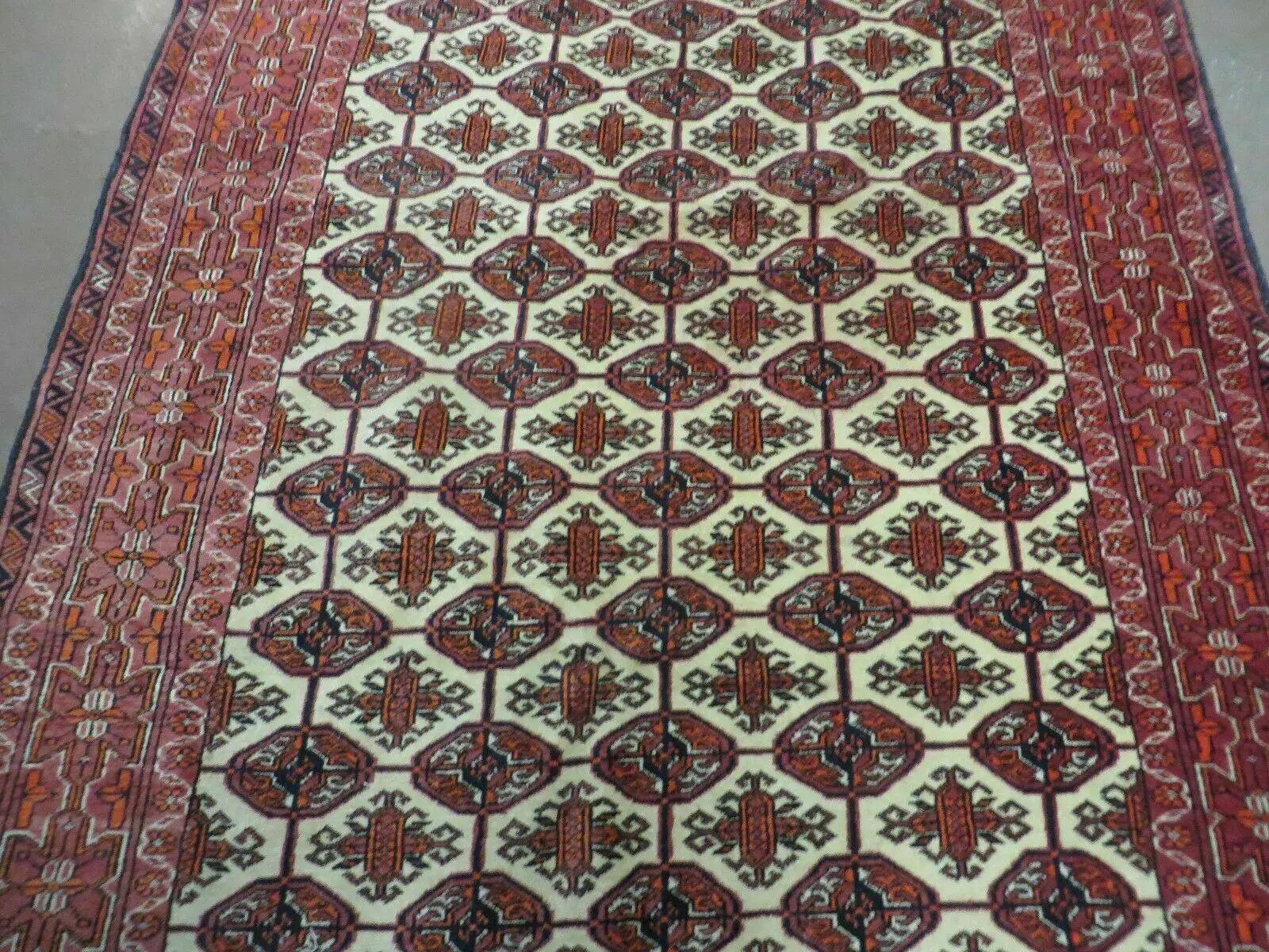 4' X 6' Handmade Finely Knotted Pakistan Turkoman Bokhara Wool Rug Nice by Jewel Rugs