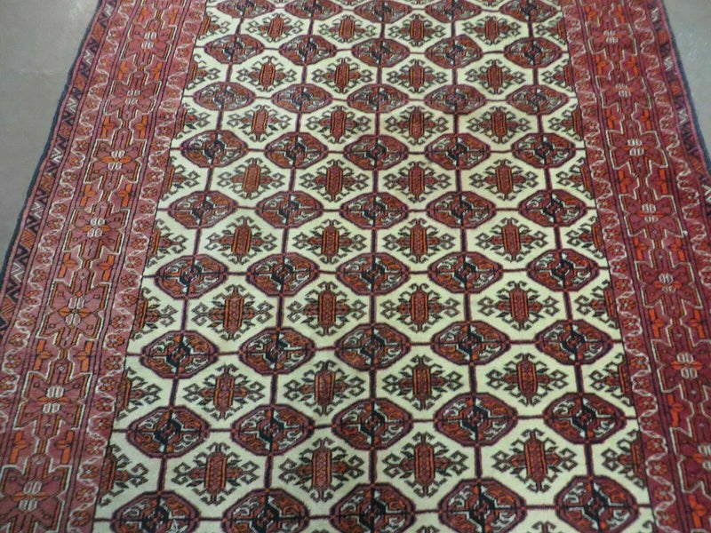 4' X 6' Handmade Finely Knotted Pakistan Turkoman Bokhara Wool Rug Nice by Jewel Rugs