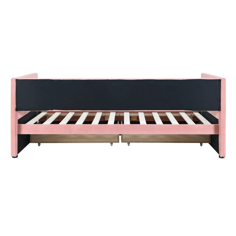 Daybed With Two Drawers And Wood Slat by HouseOfZazla