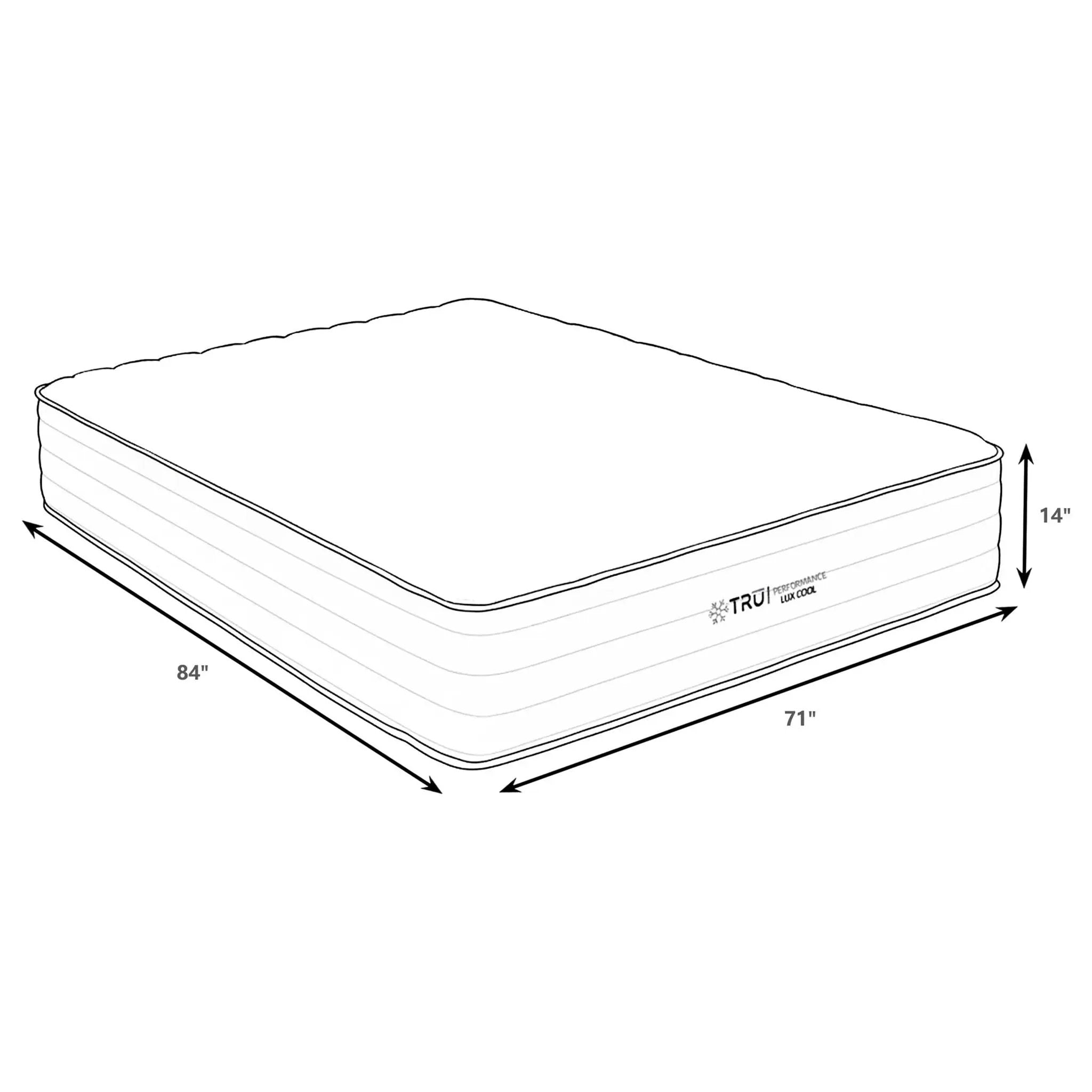Montlake 14-inch California King Cool Firm Foam Hybrid Mattress by Unique Piece Furniture