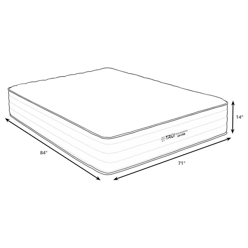 Montlake 14-inch California King Cool Firm Foam Hybrid Mattress by Unique Piece Furniture