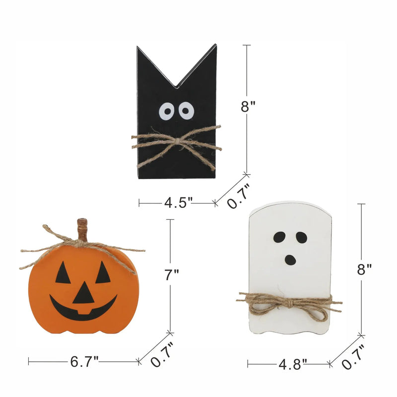 Set of 3 Halloween Holiday Table Decor by HouseOfZazla