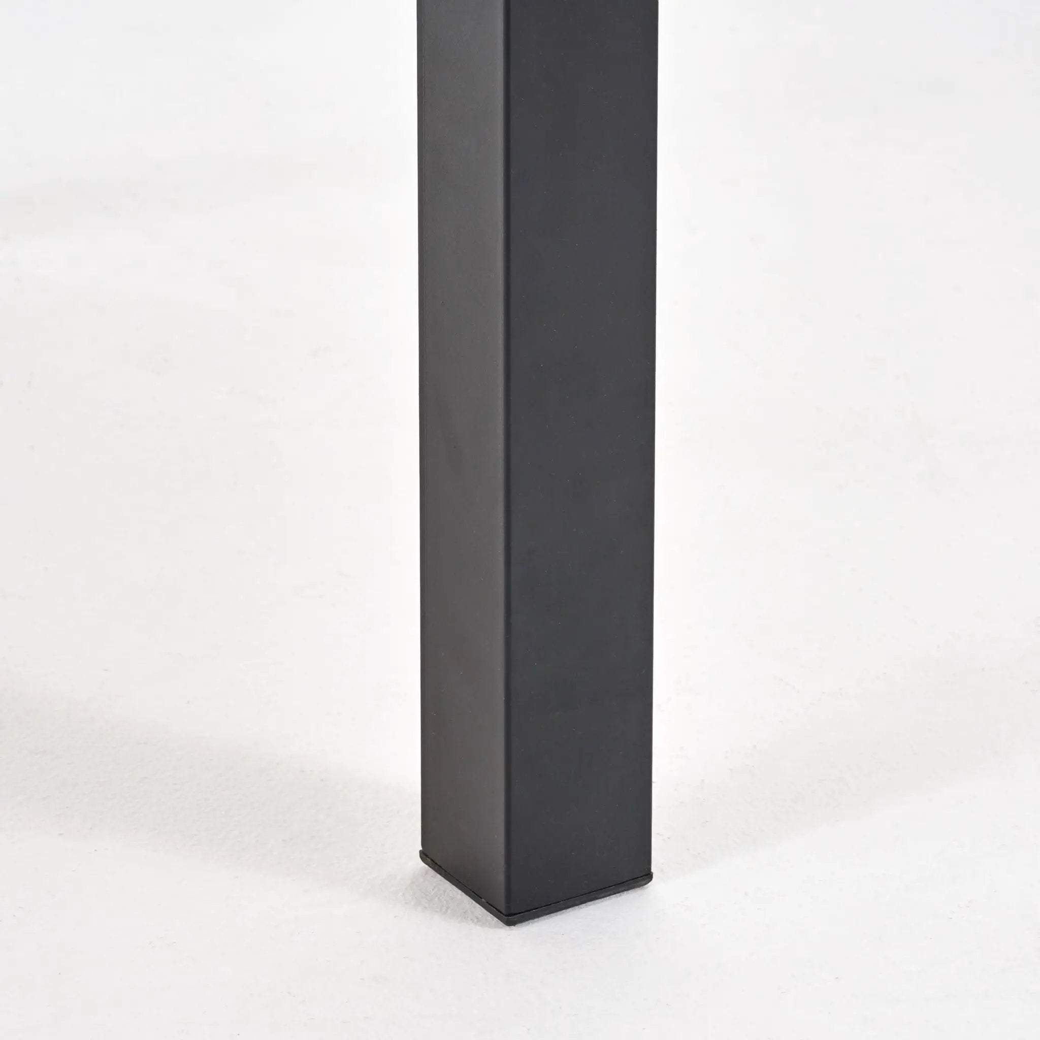 Rectangular Outdoor Dining Table Tabletop With Iron Legs - Black by HouseOfZazla