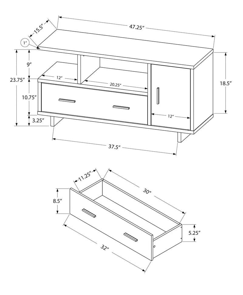 TV Stand, Console, Media Entertainment Center, Storage Cabinet, Drawers, Contemporary & Modern by Unique Piece Furniture