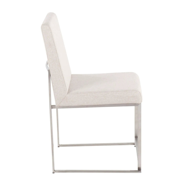 Fuji - Contemporary High Back Dining Chair, Modern Elegance (Set of 2) by Unique Piece Furniture