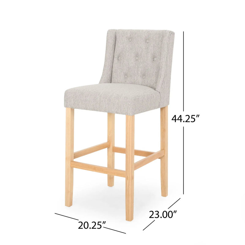 Vienna Contemporary Fabric Tufted & Wingback Counter Stools (Set of 2) by HouseOfZazla