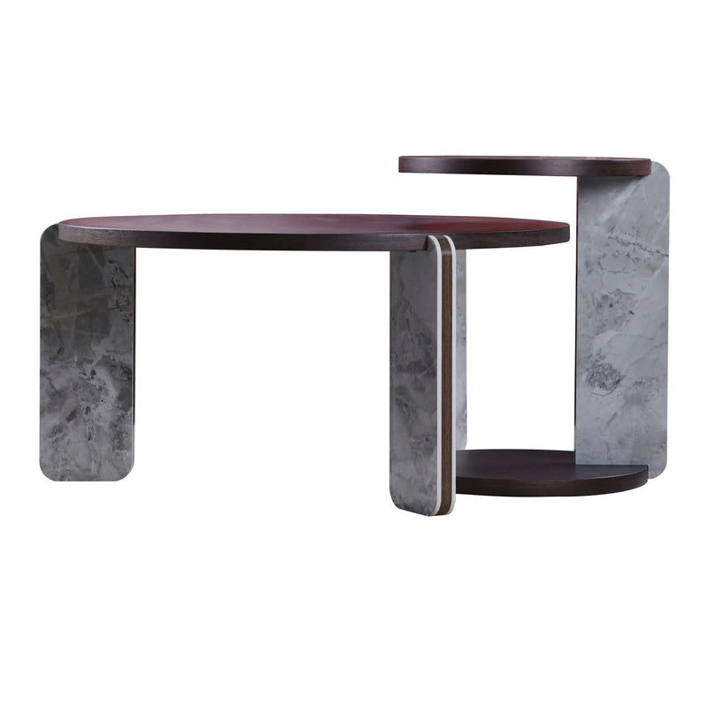 Coffee Table Set With Center Table & Side Table by HouseOfZazla