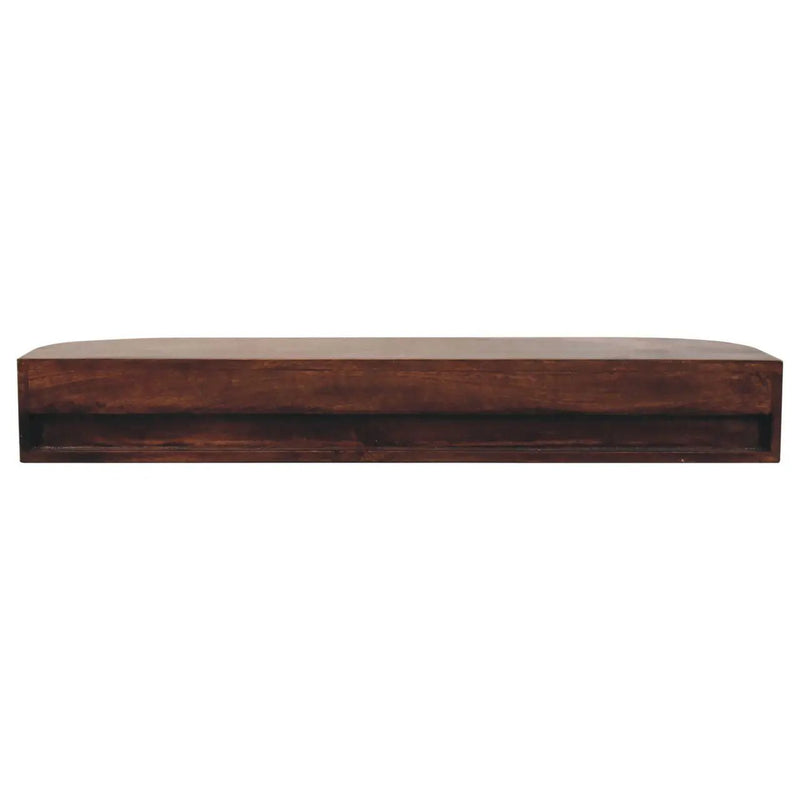 Lunar - Floating Console With 2 Drawer - Chestnut by HouseOfZazla