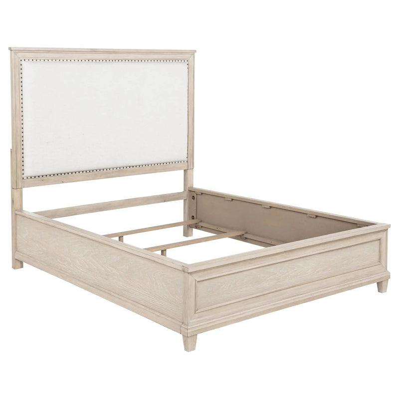 Pembroke 66-inch Queen Panel Bed Washed Oak by Unique Piece Furniture