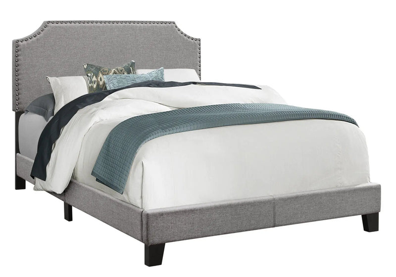 8th Street Transitional Full Upholstered Bed - Gray by HouseOfZazla