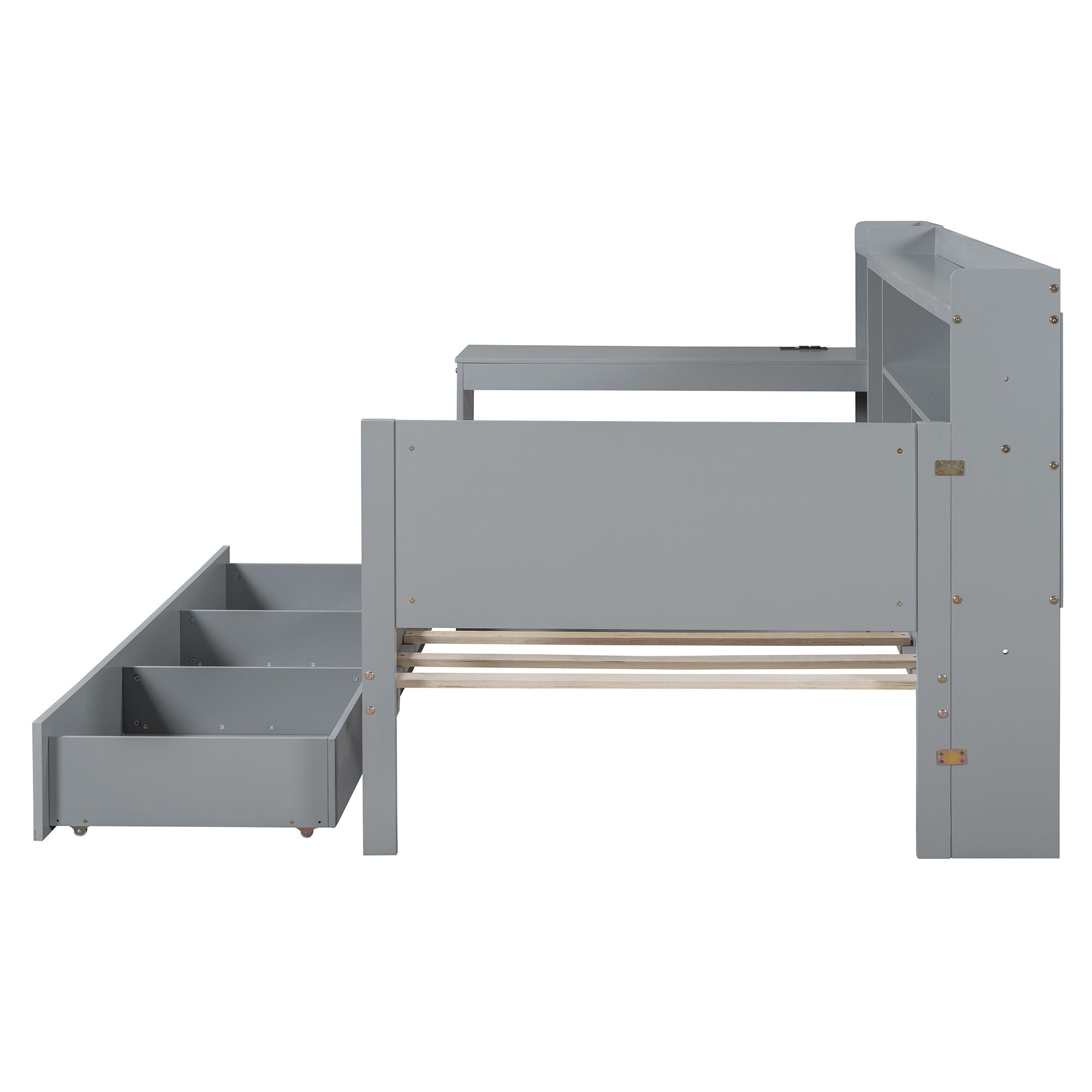 Daybed With 3 Drawers USB Ports And Desk by HouseOfZazla