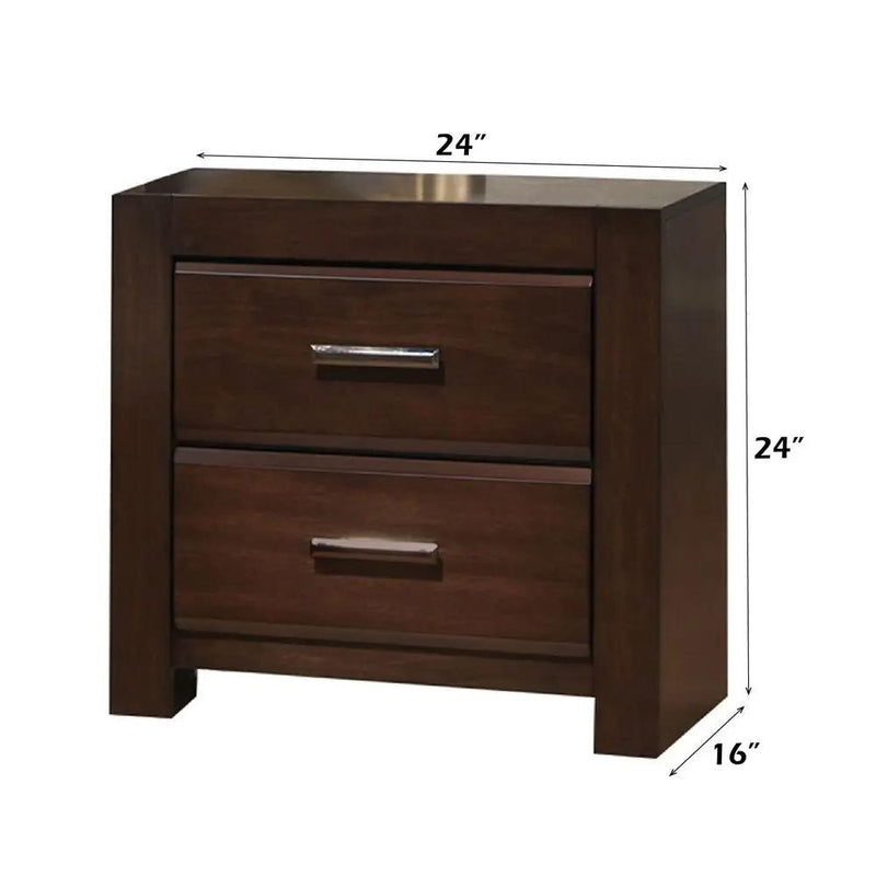 Oberreit - Nightstand - Walnut by Unique Piece Furniture