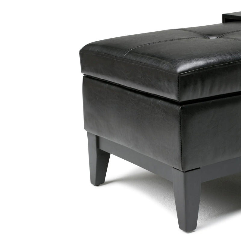 Oregon - Contemporary Storage Ottoman Bench With Tray by Unique Piece Furniture