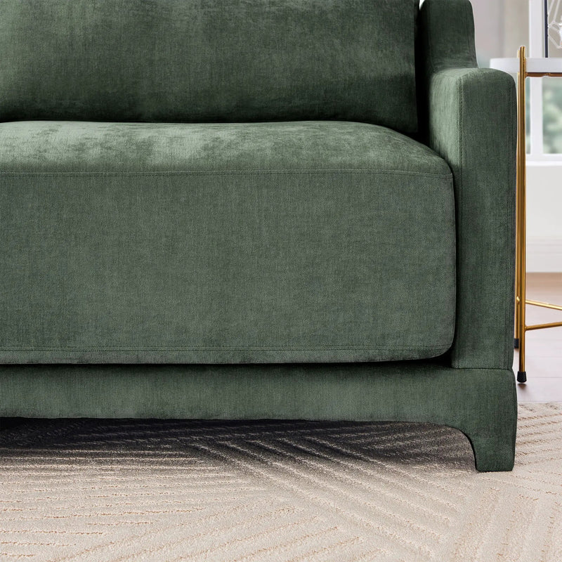 Elegant Sofa With Ergonomic Design And Lumbar Pillows