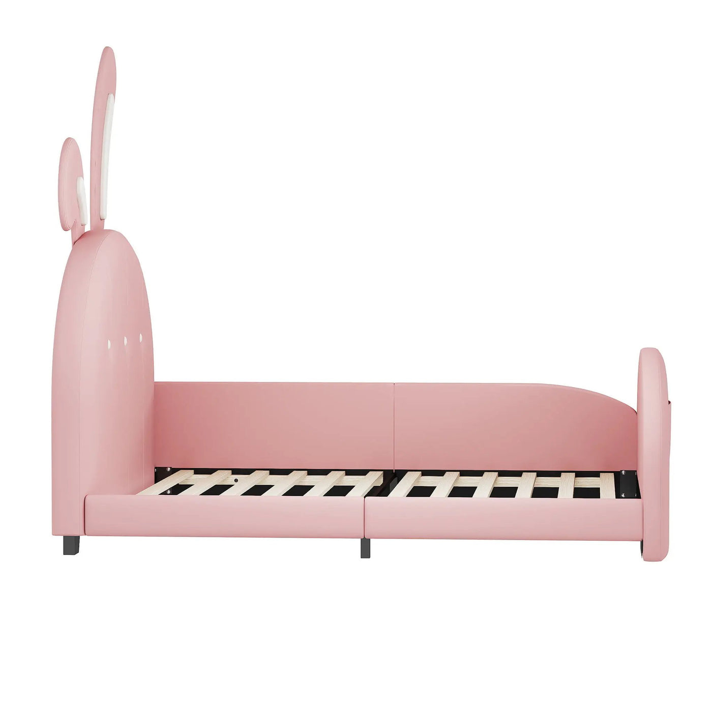 Upholstered Rabbit-Shape Princess Bed With Headboard And Footboard by Unique Piece Furniture