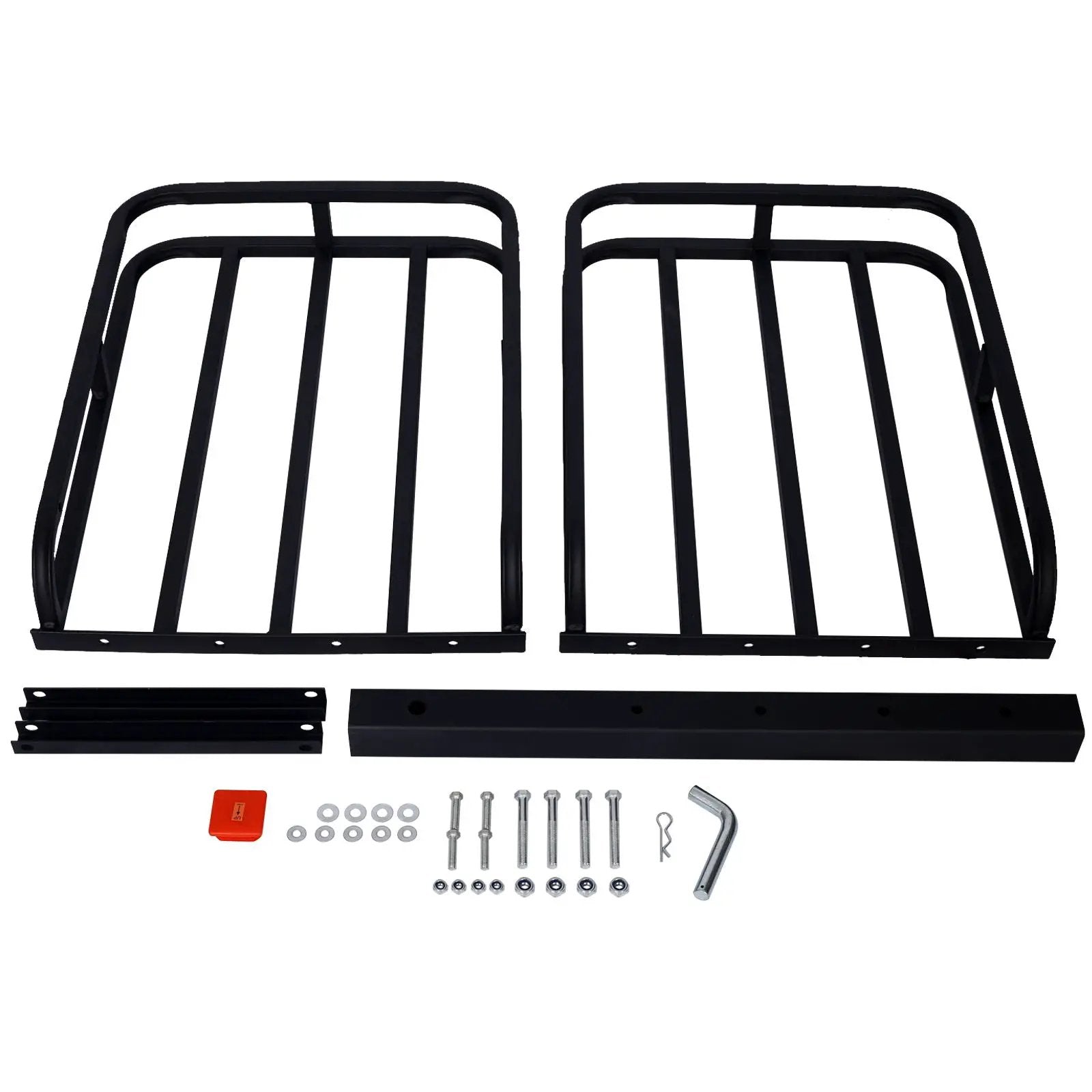 Heavy Duty Steel Hitch Mount Cargo Carrier Rack For SUV, Truck, Car With 2" Receiver - Black by HouseOfZazla