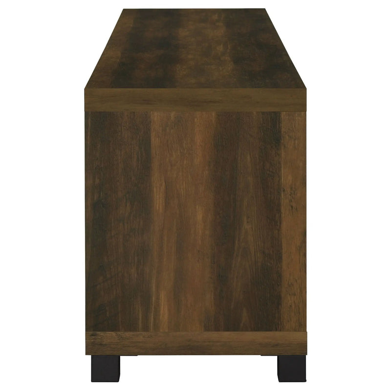 Sachin 4-door Engineered Wood 79-inch TV Stand Dark Pine by Unique Piece Furniture