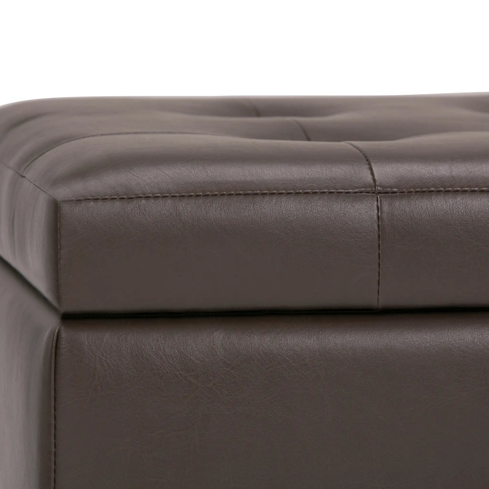 Cosmopolitan - Storage Ottoman - Chocolate Brown by Unique Piece Furniture