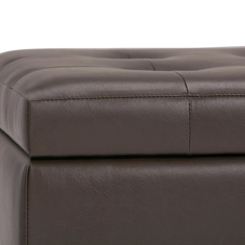 Cosmopolitan - Storage Ottoman - Chocolate Brown by Unique Piece Furniture