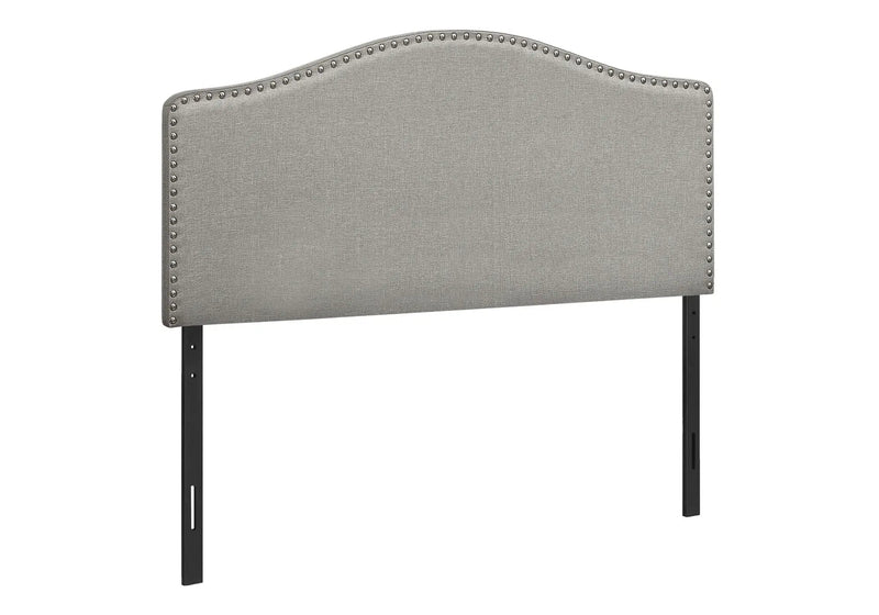 Full Size Upholstered Bed Headboard - Gray Transitional Style by HouseOfZazla
