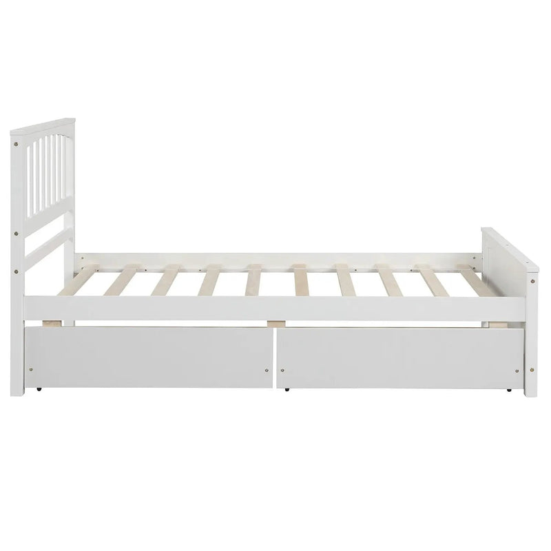 Platform Bed With Two Drawers by Unique Piece Furniture