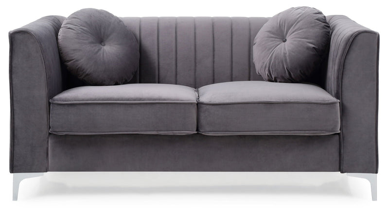 Glam Styled Micro Suede Loveseat by HouseOfZazla