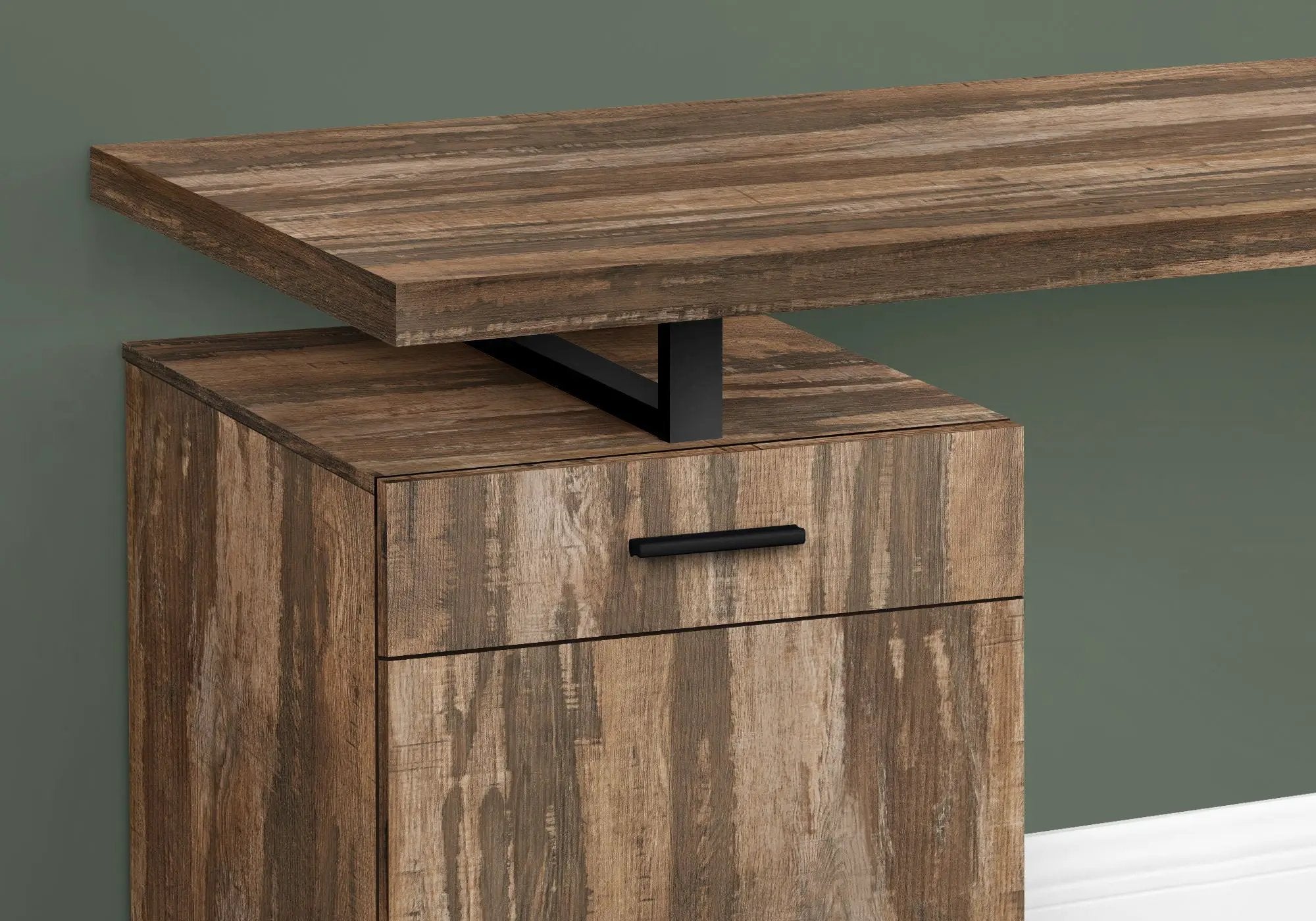 Computer Desk, Home Office, Laptop, Left, Right Set-Up, Storage Drawers, Work, Contemporary, Modern by Unique Piece Furniture