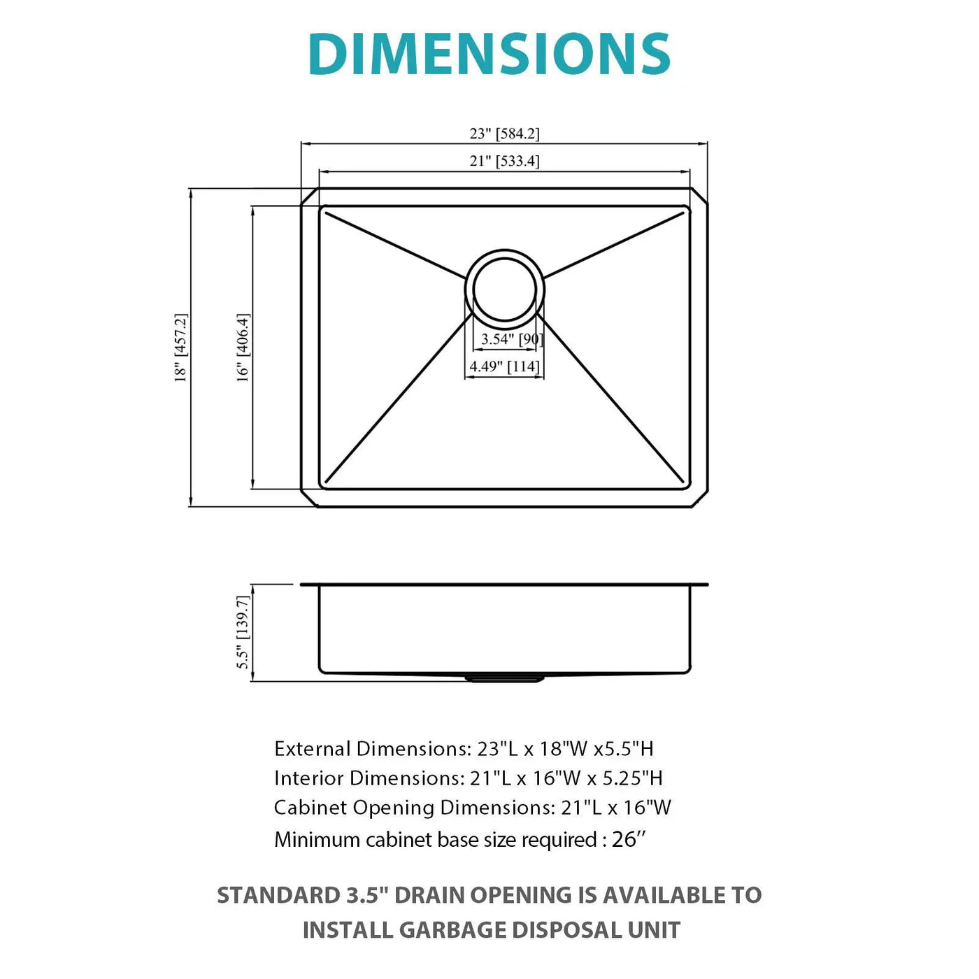 Undermount Sink Low Depth Single Bowl by HouseOfZazla
