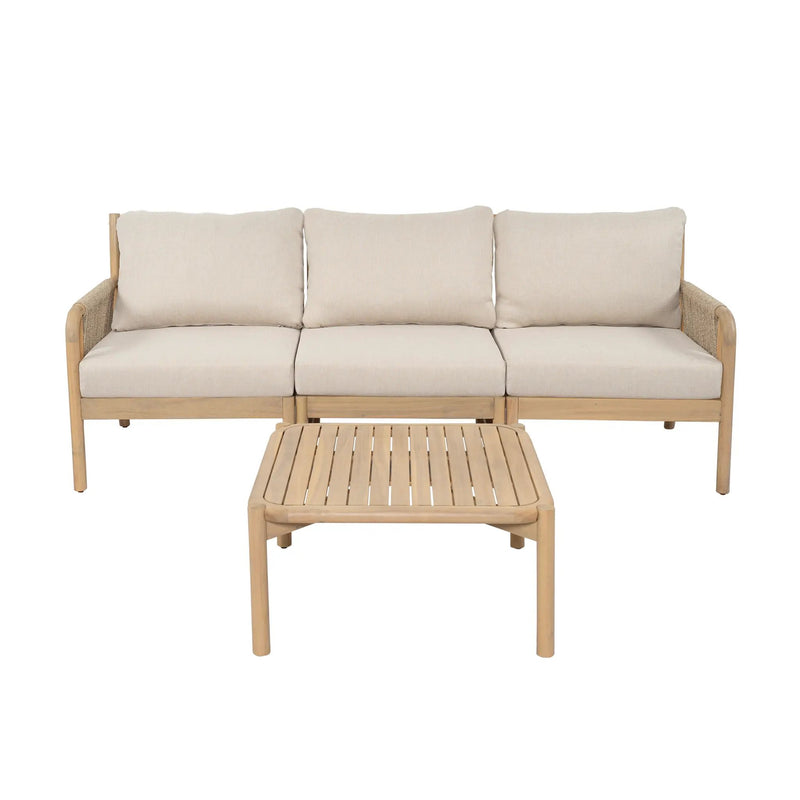 Casper Outdoor 3-Seater Sofa and Coffee Table Set by HouseOfZazla