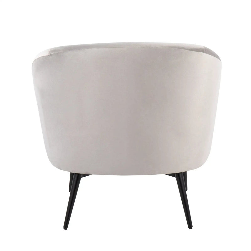 Claire - Contemporary / Glam Chair - Black / Silver by HouseOfZazla