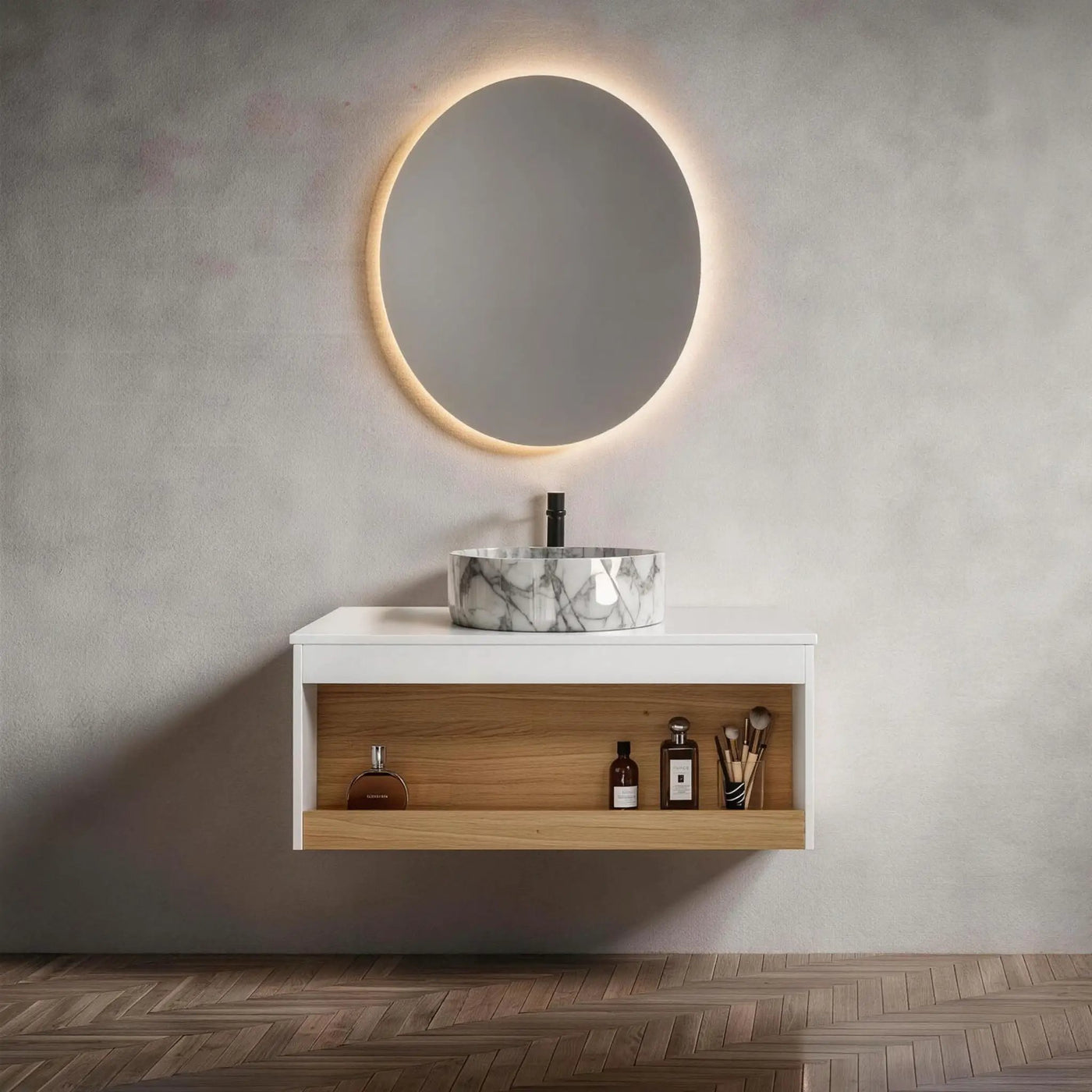 Floating Bathroom Vanity With Vessel Sink by Unique Piece Furniture