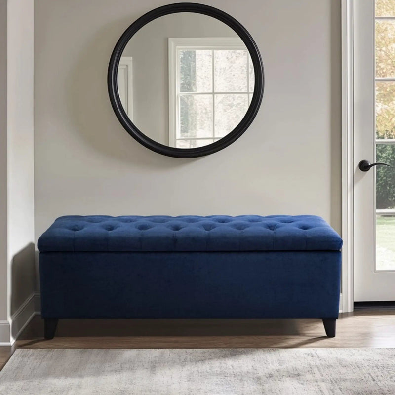 Shandra - Tufted Top Soft Close Storage Bench by HouseOfZazla