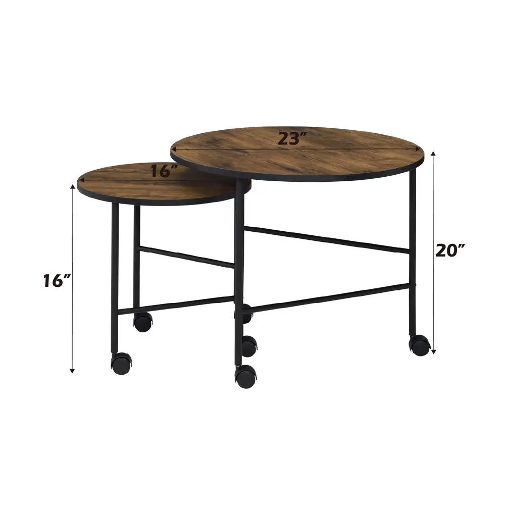 Oblis - Nesting Table Set - Vintage Oak by Unique Piece Furniture