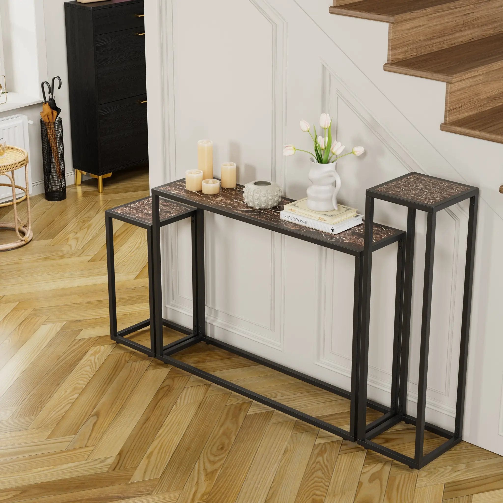 3-Piece Set of Narrow Table by HouseOfZazla