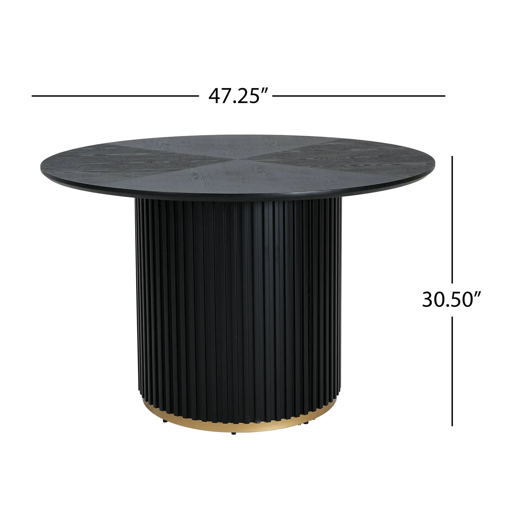 47.25" Round Pedestal Dining Table by HouseOfZazla