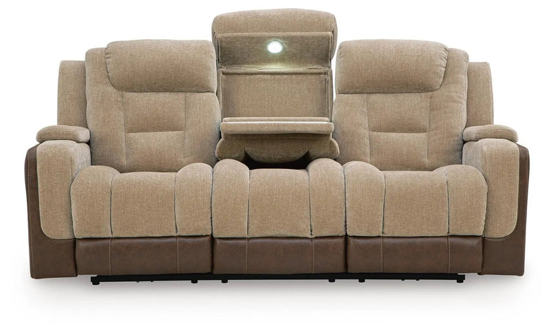 Mixed Motion - Power Reclining Sofa With Adjustable Headrest by Unique Piece Furniture