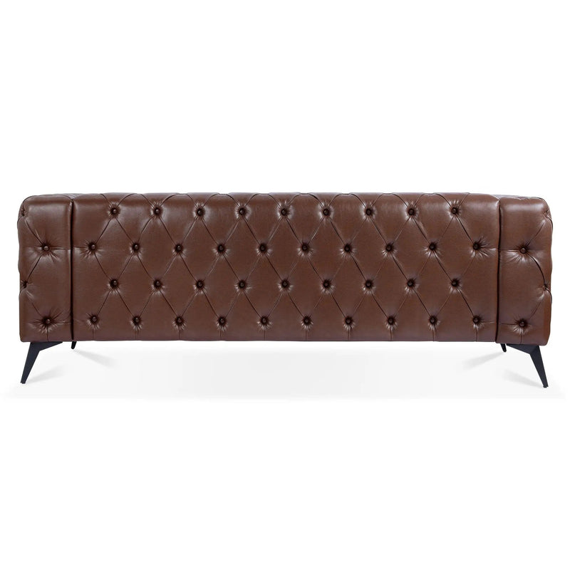 Square Arm Removable Cushion 3 Seater Sofa by HouseOfZazla