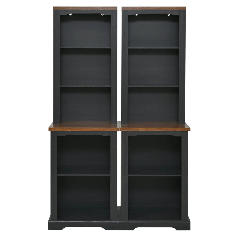 ON-TREND Two-Piece Elegant Freestanding Tall Cabinet by HouseOfZazla