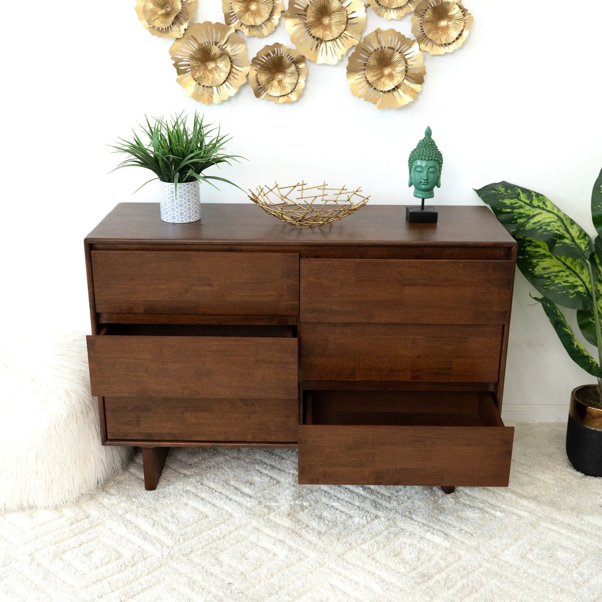 Dubrovnik - Dresser With 6 Drawers - Brown by HouseOfZazla