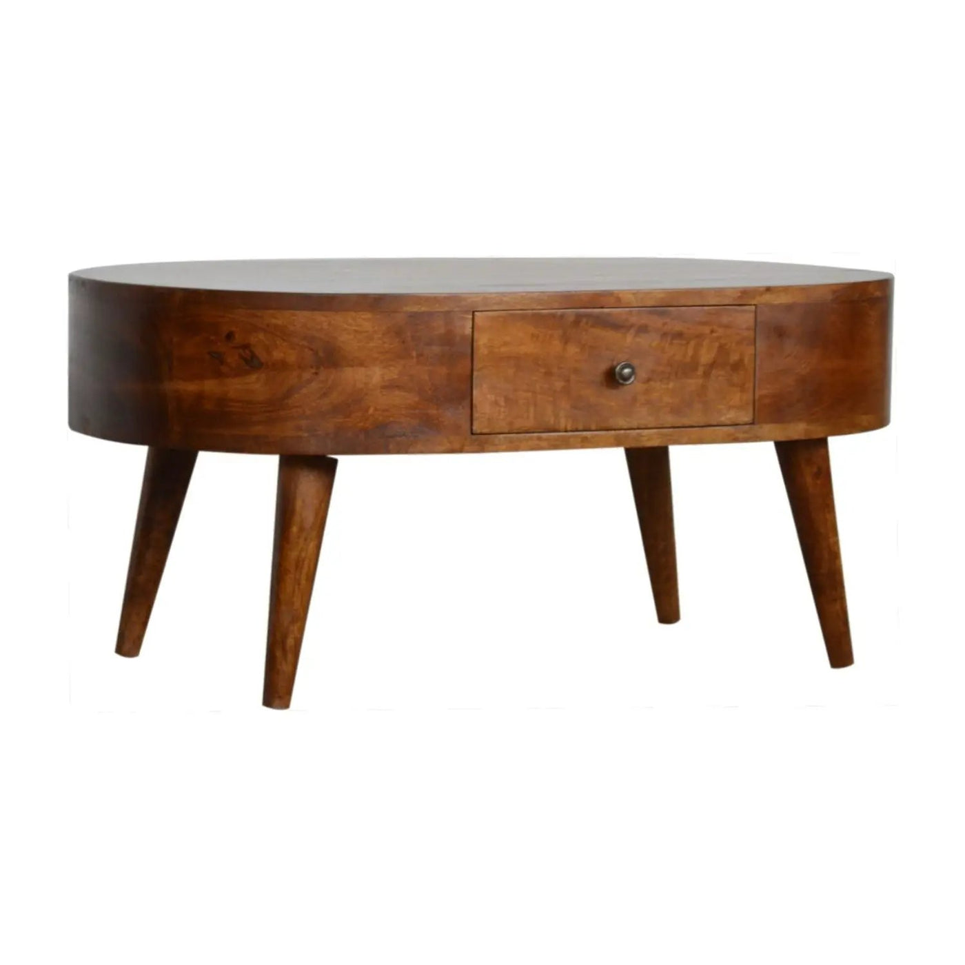 Rounded Wood Table by Unique Piece Furniture