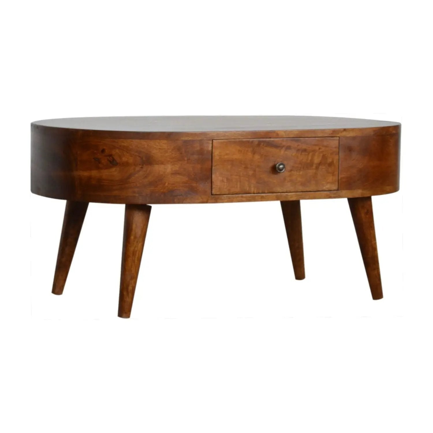 Rounded Wood Table by Unique Piece Furniture
