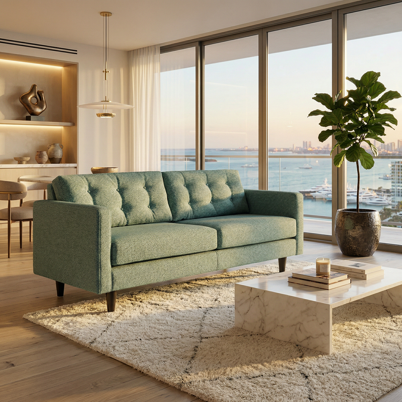 Talmadge Sofa – Made in USA, Customizable Fabrics, Quick Shipping by HouseOfZazla