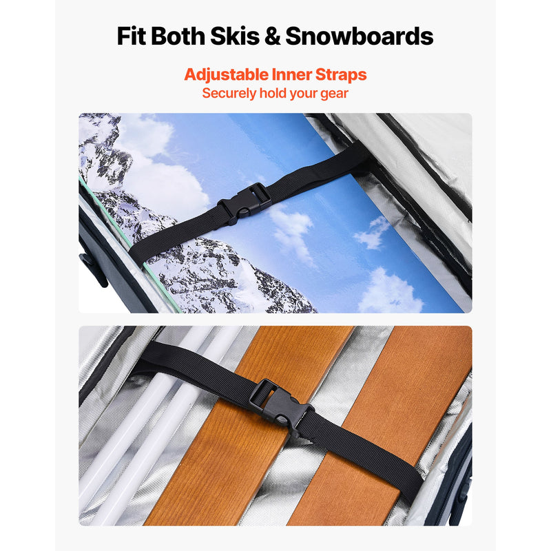 Padded Snowboard Bag for Snowboards Up to 65 in by HouseOfZazla