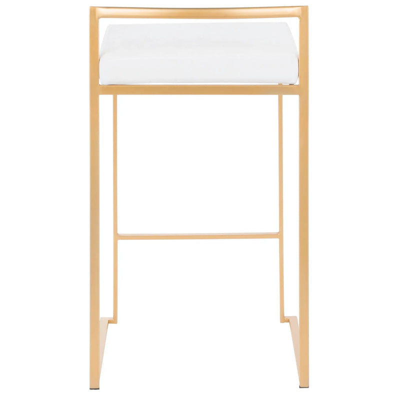 Fuji - Contemporary / Glam Design Counter Stool (Set of 2) by HouseOfZazla
