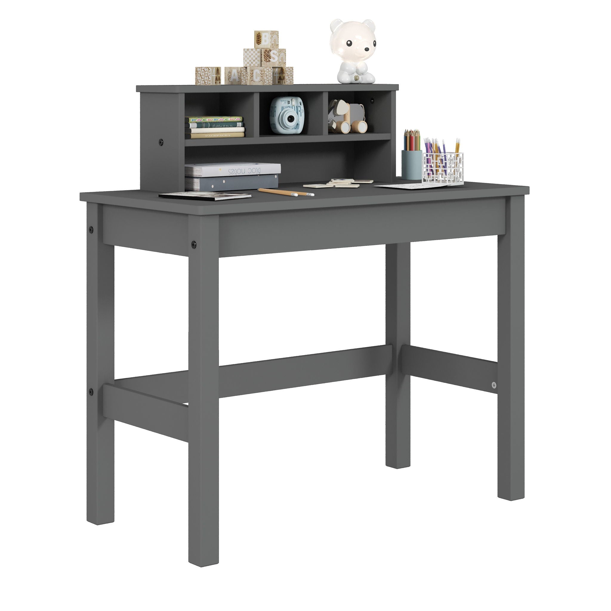 Logan - Writing Desk - Gray by HouseOfZazla
