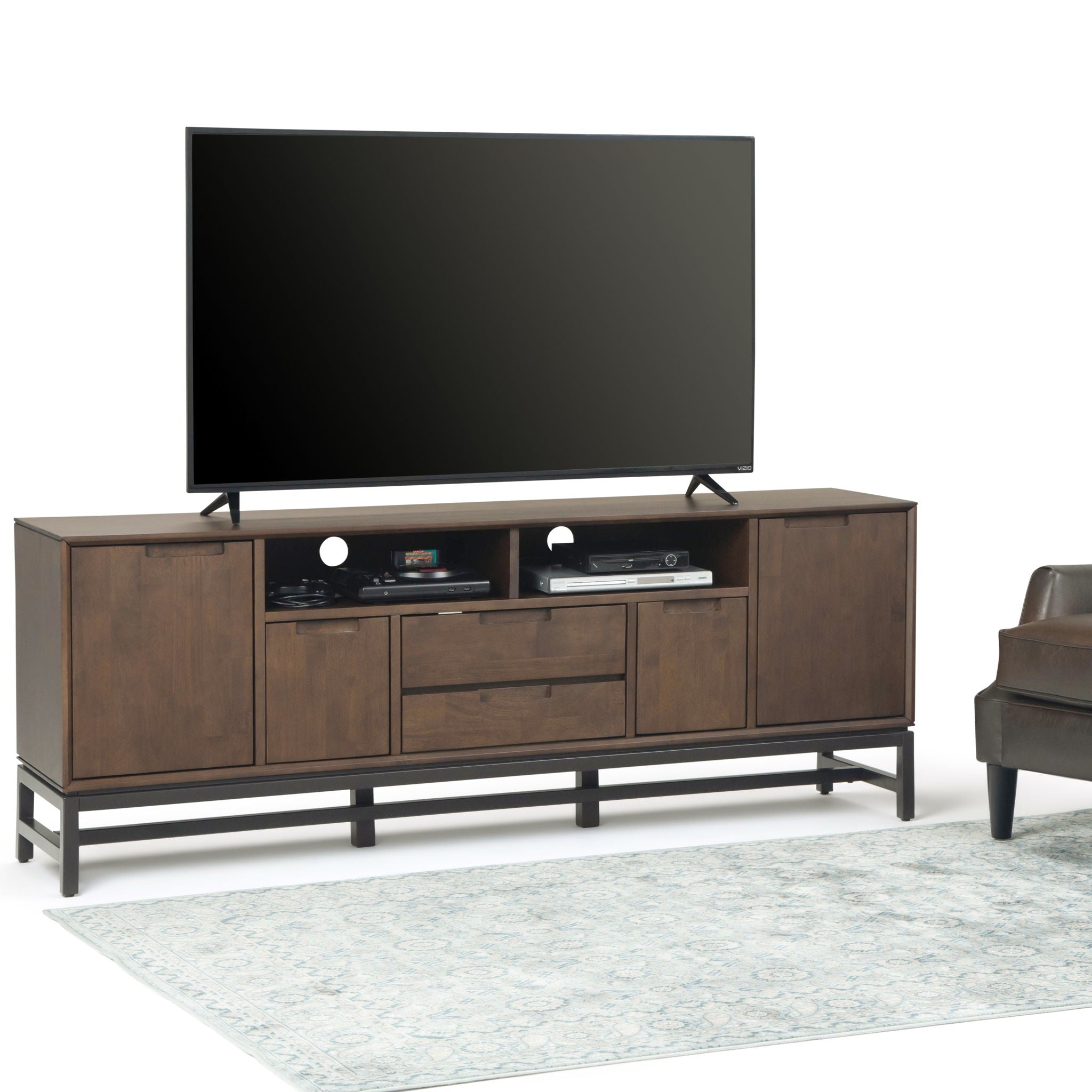 Banting - Wide TV Stand - Walnut Brown by HouseOfZazla