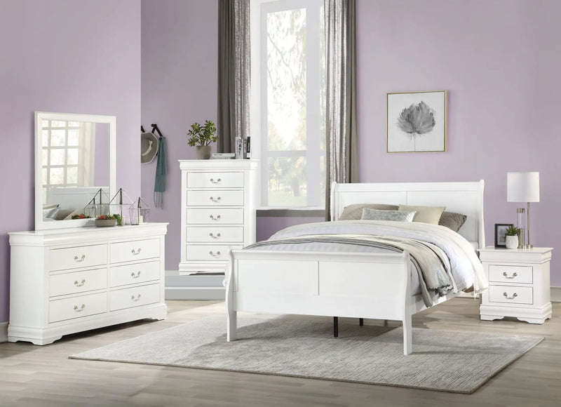 Louis Philippe Sleigh Style Bed by HouseOfZazla
