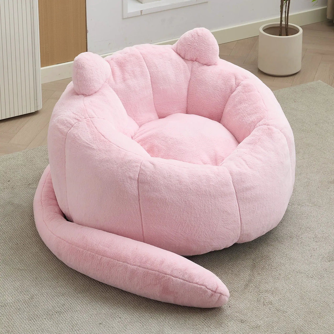 Cat Shaped Bean Bag Sofa With Long Tail by Unique Piece Furniture