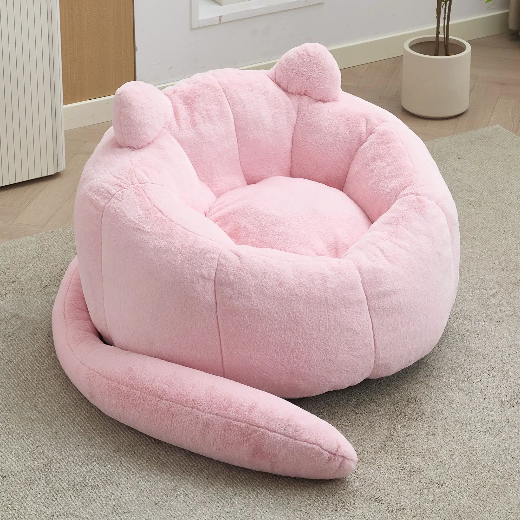 Cat Shaped Bean Bag Sofa With Long Tail by Unique Piece Furniture